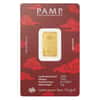 5 Gram PAMP Suisse Good Luck Yellow Dragon Gold Bar .9999 Fine (in Assay)
