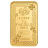 5 Gram PAMP Suisse Lucky Charm Four-Leaf Clover Gold Bar .9999 Fine (in Assay)