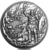 5 oz Baby Dragon vs Vikings Ultra High Relief Fantasy Silver Round .999 Fine