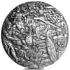 5 oz Baby Dragon vs Vikings Ultra High Relief Fantasy Silver Round .999 Fine
