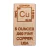 5 oz Copper Element Bar .9999 Fine (Rounded Edges)