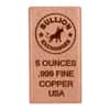 5 oz Bullion Exchanges Copper Bar .9999 Fine (Rounded Edges)