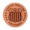 5 Pound Bullion Exchanges Copper Rod Bar .9999 Fine