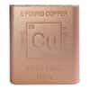 5 Pound Copper Element Bar .9999 Fine (Rounded Edges)