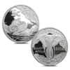 1996 1/4 oz Gold South Africa Natura Elephant and 2002 Silver Elephant Proof 5-coin Set (w/Box & COA)