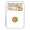 638-641 AD Byzantine Empire Heraclius Constantine Gold Solidus NGC AU