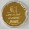 Roger Maris&Mark McGwire Highland Mint Fine Silver Ltd Edition Commemorative Medallion COA