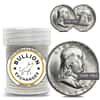 $10 Face Value Franklin Half Dollars 90% Silver 20-Coin Roll BU (1948-1963)