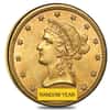 $10 Gold Eagle Liberty Head - Brilliant Uncirculated BU (Random Year)