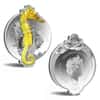 2020 1 oz Colorized Silver Giant Seahorse Solomon Islands $2 Coin .9999 Fine (w/Box & COA)