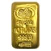 10 Tolas 3.75 oz Gold Cast Bar .999 Fine (Random Brand)