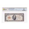 1928 $10 Gold Certificate Currency Note Woods Mellon PCGS F 12 (Partial Ink Stamp)