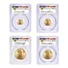 1997 W 1.85 oz Proof Gold American Eagle 4 Coin Set PCGS PF 70 (Michael Reagan Sign)