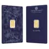 1 gram Britannia Gold Bar Best Wishes .9999 Fine (In Assay)
