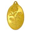 1 oz Gold PAMP Suisse Rosa Oval Pendant .9999 Fine (Scruffy)