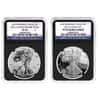 2012-S 1 oz Proof Silver Eagle 2-Coin Set NGC PF 70