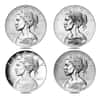 2017 P/S/W/D American Liberty 225th Ann Silver 4-Medal Set (In Cap)