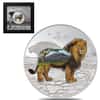 2022 2 oz Silver Lion - Into The Wild Antiqued Coin .999 Fine Mongolia (w/Box & COA)