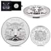 2022 Chad 1 oz Silver Multifaceted Tiger Coin Serial #10 Ultra High Relief (w/Box)