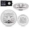 2022 Chad 1 oz Silver Multifaceted Tiger Coin Serial #5 Ultra High Relief (w/Box)