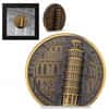 2022 Cook Islands 1 oz Gold Leaning Tower of Pisa Coin Antiqued .999 Fine (w/Box & COA)