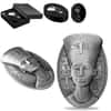 2023 3 oz Silver The Nefertiti Bust 3D Shaped Coin Djibouti .999 Fine (w/Box & COA)
