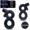 2023 Chad 2 oz Silver Figure Eight Black Mamba Coin Serial #3 Shaped High Relief (w/Box)