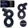 2023 Chad 2 oz Silver Figure Eight Black Mamba Coin Serial #4 Shaped High Relief (w/Box)