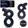 2023 Chad 2 oz Silver Figure Eight Black Mamba Coin Serial #10 Shaped High Relief (w/Box)