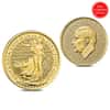 2023 Great Britain 1/4 oz Gold Britannia King Charles III Coin .9999 Fine BU