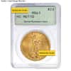 $20 Gold Double Eagle Saint Gaudens PCGS MS 63 Rattler Holder (Random Year)