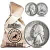 $100 Face Value Bag - 400 Coins - 90% Silver Washington Quarters 25c (Circulated)