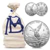2014 Mexico 1 oz Silver Libertad (450-Coin Original Bank Bag)