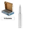 Box of 10 - 2 oz .308 Caliber Solid Silver Bullet