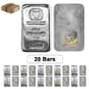 Lot of 20 - 5 oz Germania Mint Silver Bar .9999 Fine