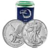 Eagle Sealed Tube of 20 - 2025 1 oz Silver American Eagle $1 Coin BU (Roll of 20)