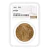 1861 $20 Liberty Head Double Eagle Gold Coin NGC AU 55