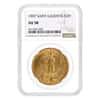 1907 $20 Saint Gaudens Double Eagle Gold Coin NGC AU 58