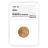 1909 $5 Indian Head Half Eagle Gold Coin NGC MS 62
