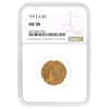 1913 S $5 Indian Head Half Eagle Gold Coin NGC AU 58