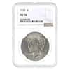 1935 Peace Silver Dollar $1 NGC AU 58