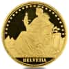 1986 Switzerland 1/10 oz Unze Helvetia Eternal Pact Gold Round
