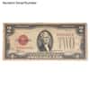 1928 $2 Bill Legal Tender Currency Note Red Seal Avg Circ