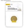 $2.5 Gold Quarter Eagle Indian Head NGC AU 58 (Random Year)