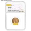 $2.5 Gold Quarter Eagle Indian Head NGC MS 64 (Random Year)