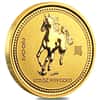 2002 1/20 oz Australian Gold Lunar Year of the Horse Coin (Series 1)