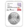 2002 1 oz Silver American Eagle Coin NGC MS 70 (Mercanti Sign)