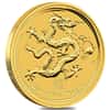 2012 1/2 oz Gold Lunar Dragon BU Australia Perth Mint Series II