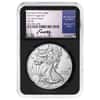 2020-W 1 oz Burnished Silver Eagle NGC MS 70 FD Moy Sign