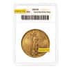 $20 Gold Double Eagle Saint Gaudens ANACS MS 63 Soapbox Holder (Random Year)